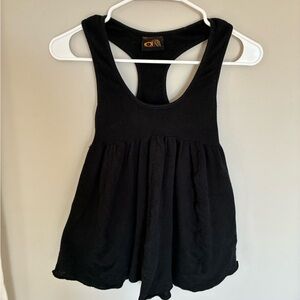 Free People Black Racerback Tank Top